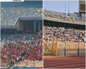 جماهير الأهلي والزمالك تشعل الأجواء في ستاد القاهرة قبل مباراة القمة 131.. فيديو